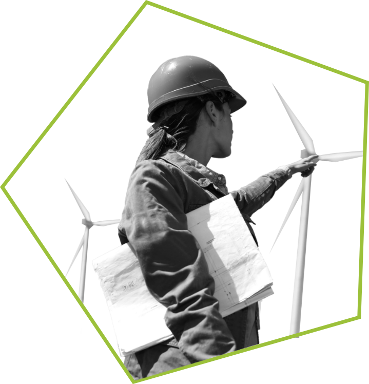 Kobieta z wiatrakiem